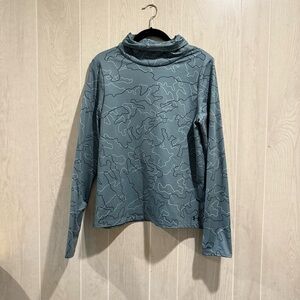 Under Armour ColdGear Cowl Neck Pullover - Topo Camo - Size M